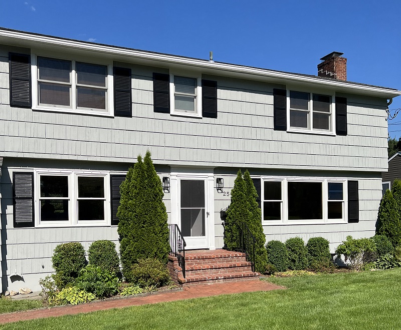 Outdoor view new Andersen windows